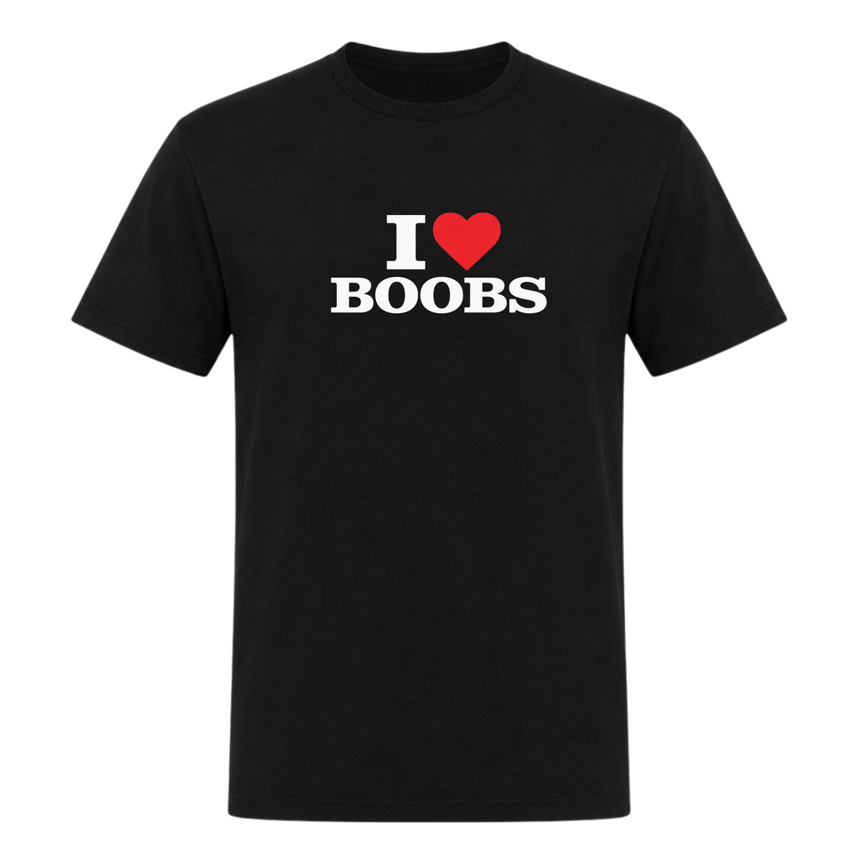 I ♥️ Boobs Unisex T-Shirt - Deep Black