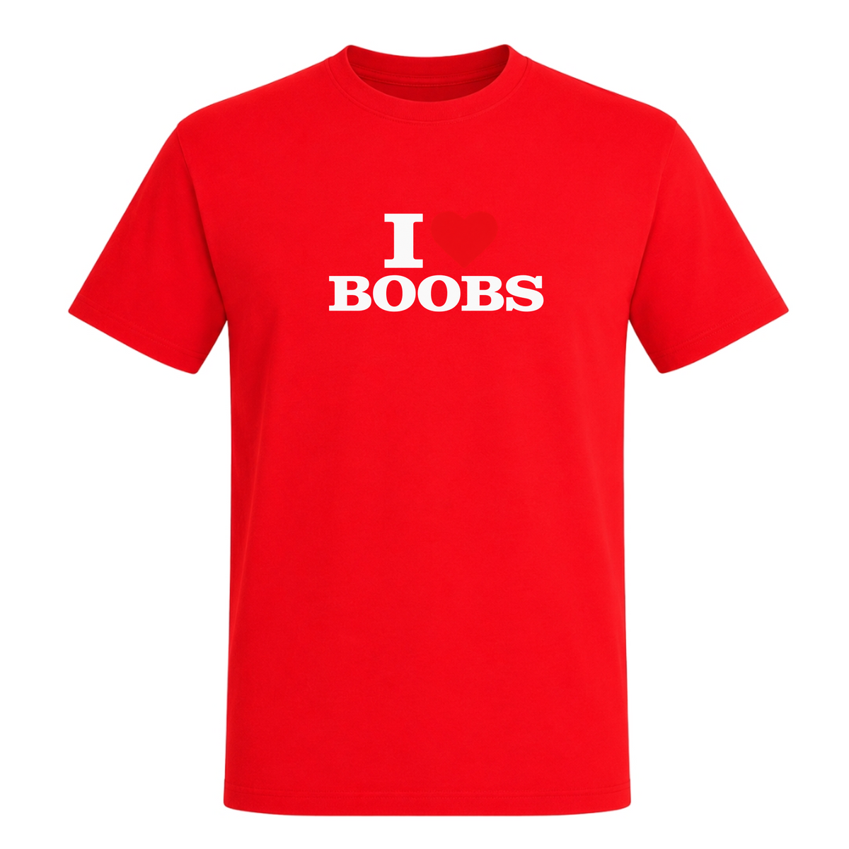 I ♥️ Boobs Unisex T-Shirt - Red