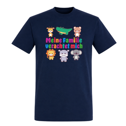 Unisex T-Shirt Familie verachtet mich - French Navy
