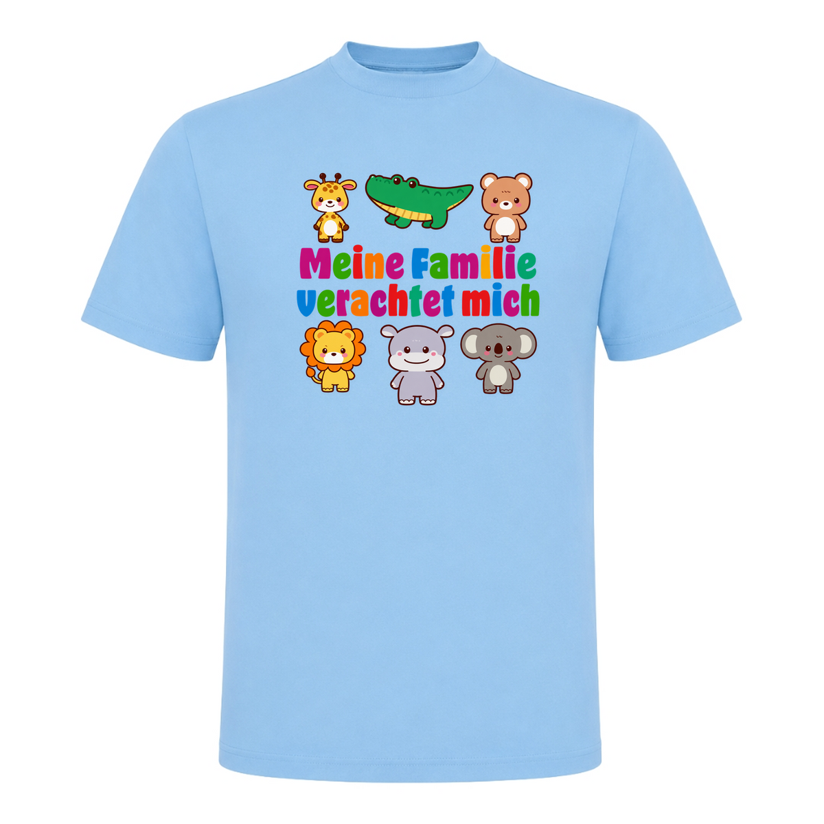 Unisex T-Shirt Familie verachtet mich - Sky Blue