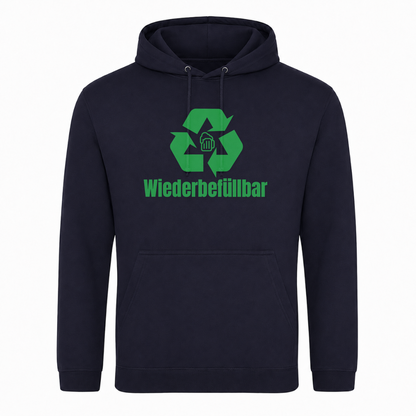 Unisex Hoodie Wiederbefüllbar - French Navy