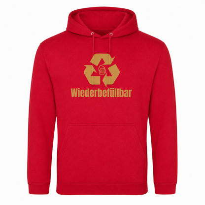 Unisex Hoodie Wiederbefüllbar - rot