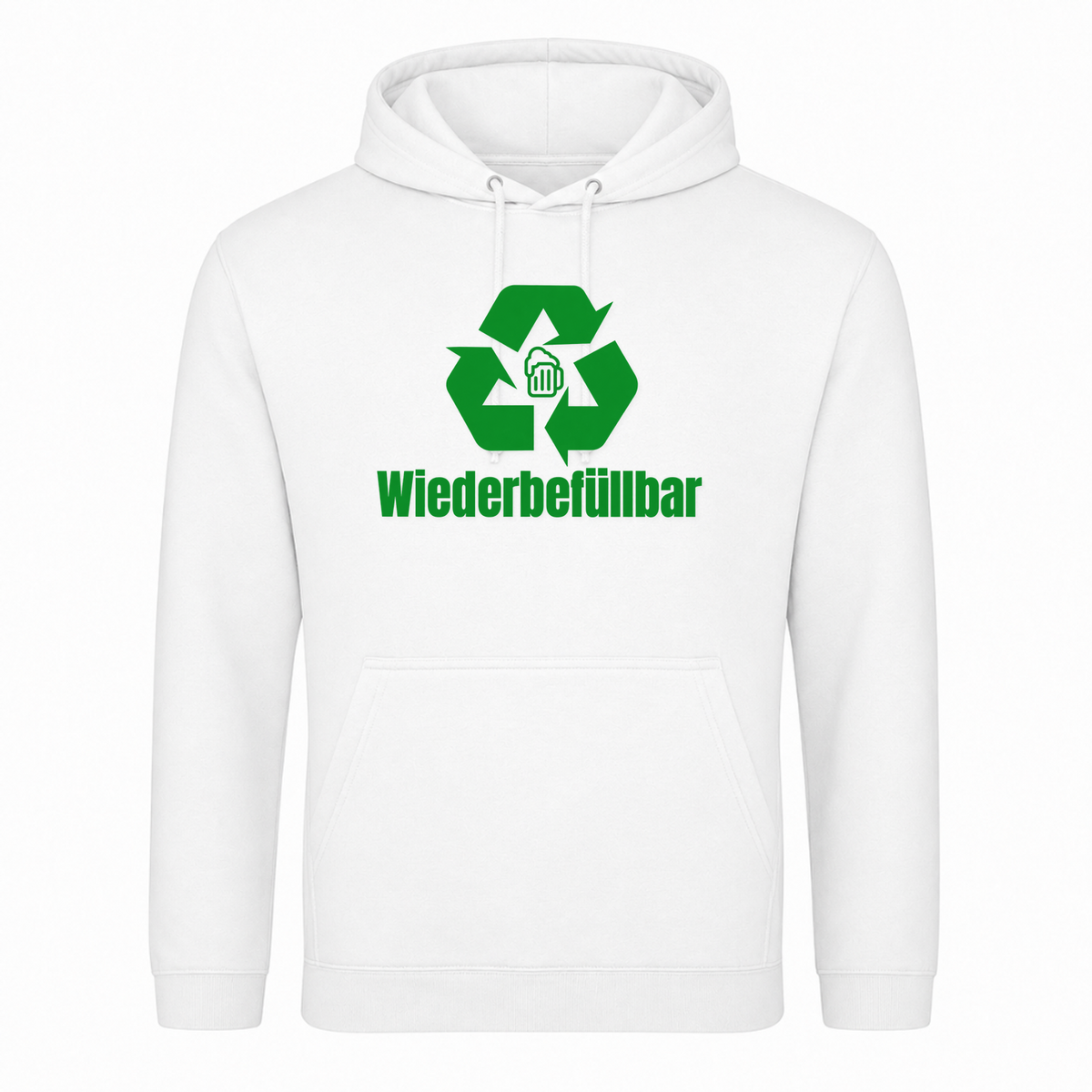 Unisex Hoodie Wiederbefüllbar - Weiß