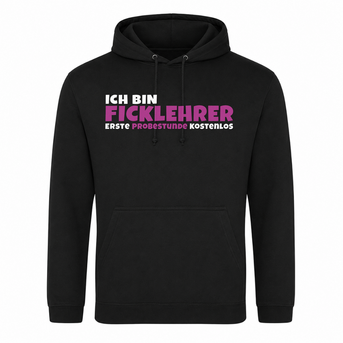 Unisex Hoodie Ficklehrer - Schwarz