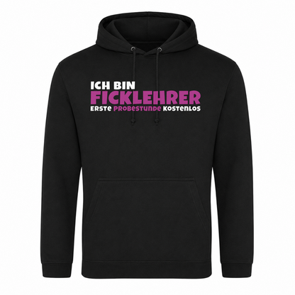 Unisex Hoodie Ficklehrer - Schwarz