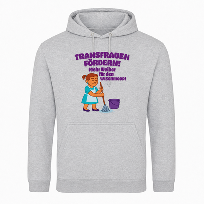 Unisex Hoodie Transfrauen Fördern! -  Heather Grey
