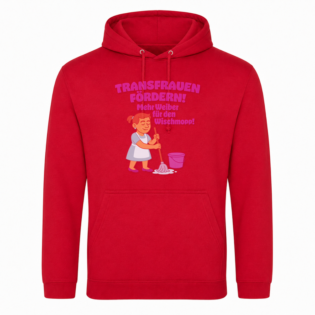 Unisex Hoodie Transfrauen Fördern! - rot