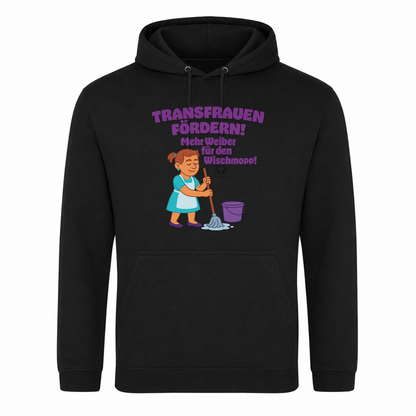 Unisex Hoodie Transfrauen Fördern! - Schwarz