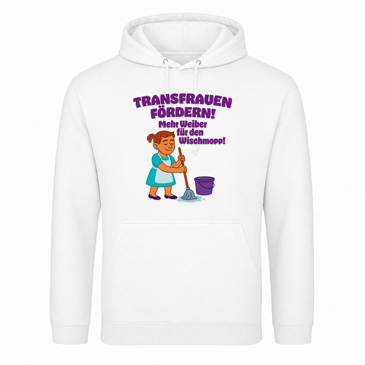 Unisex Hoodie Transfrauen Fördern! - Weiß