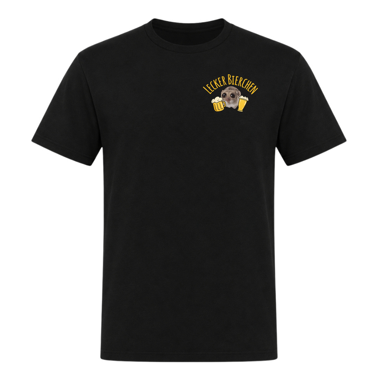 Unisex T-Shirt Lecker Bierchen - Deep Black