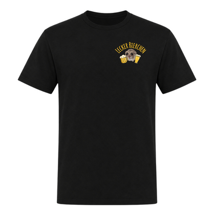 Unisex T-Shirt Lecker Bierchen - Deep Black