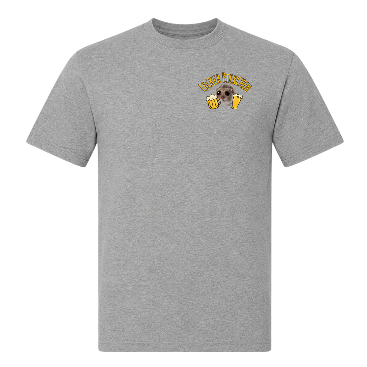 Unisex T-Shirt Lecker Bierchen - Grey Melange
