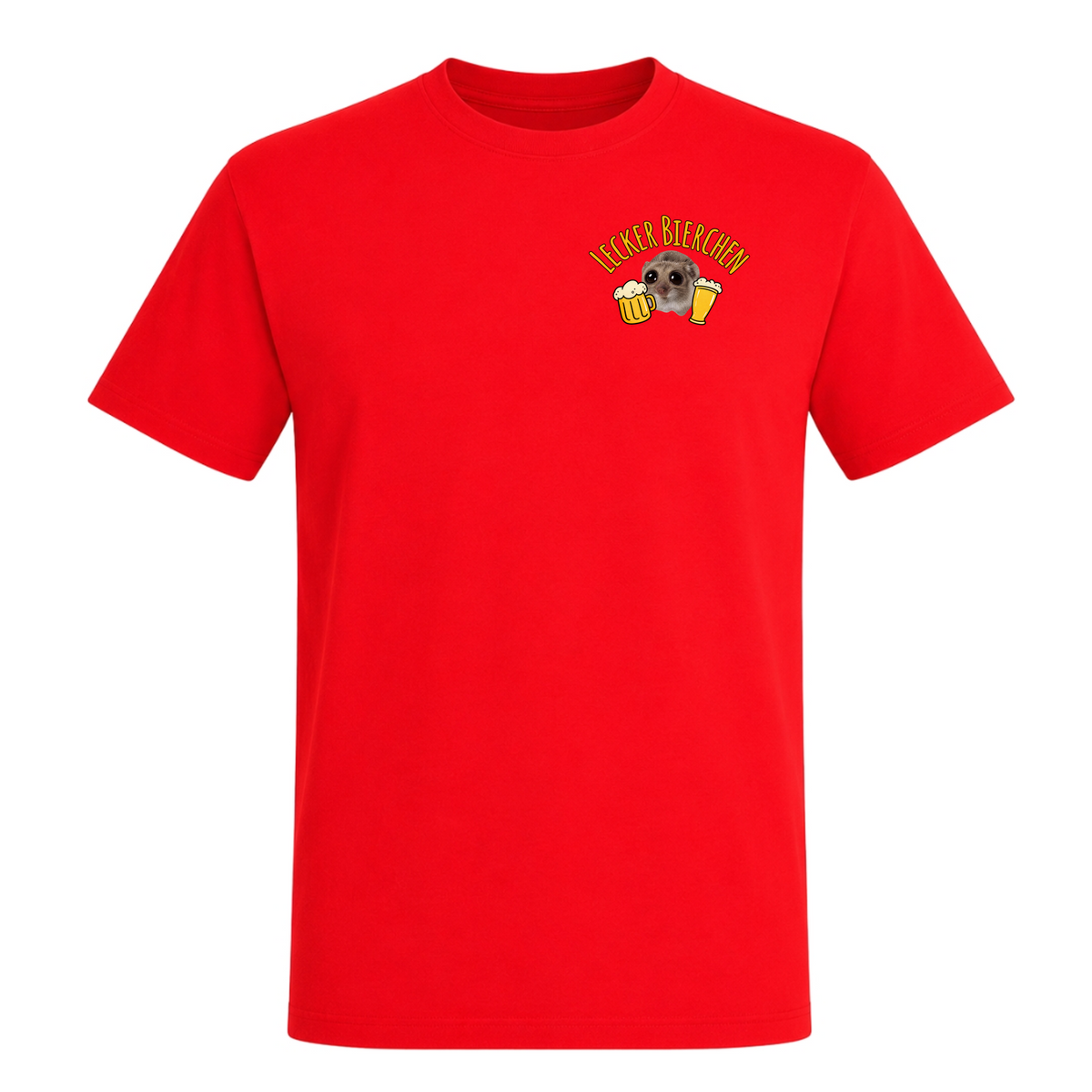 Unisex T-Shirt Lecker Bierchen - Red