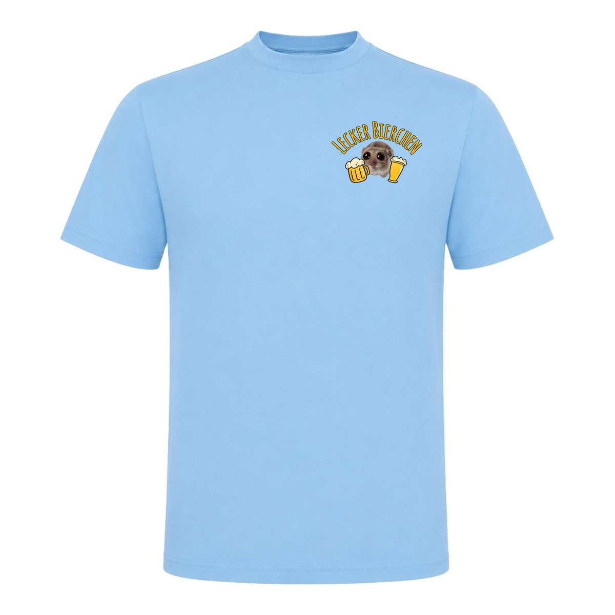 Unisex T-Shirt Lecker Bierchen - Sky Blue