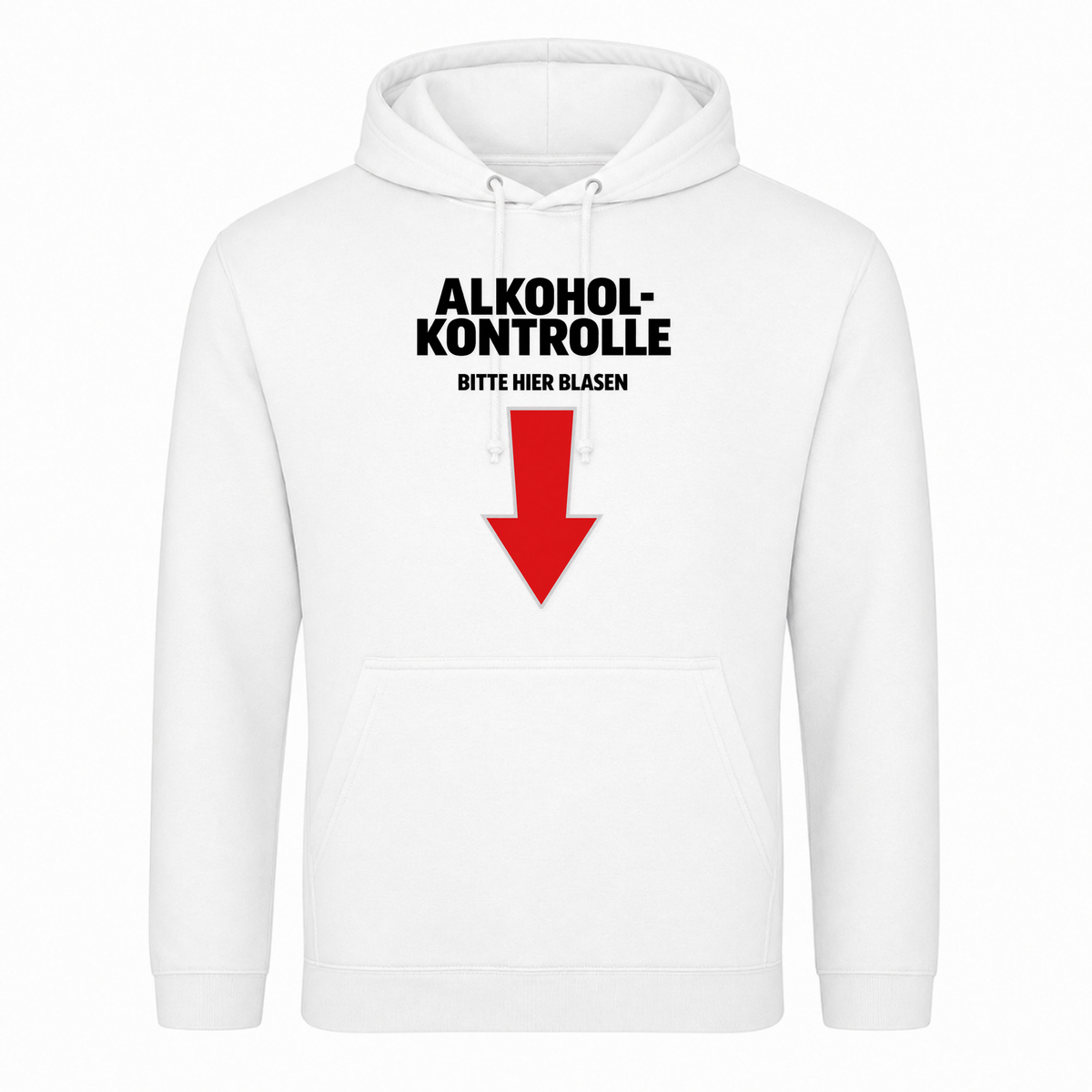 Alkoholkontrolle Unisex Hoodie - Weiß