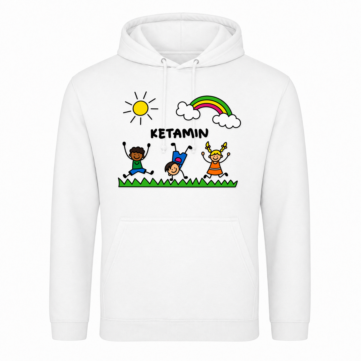Unisex Hoodie Ketamin - Weiß