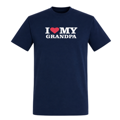 I ♥️ My Grandpa Unisex T-Shirt - French Navy