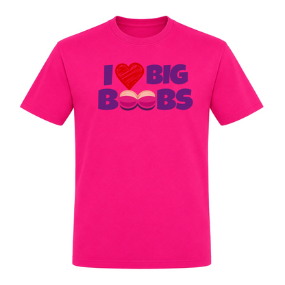 Unisex T-Shirt Big Boobs - Fuchsia