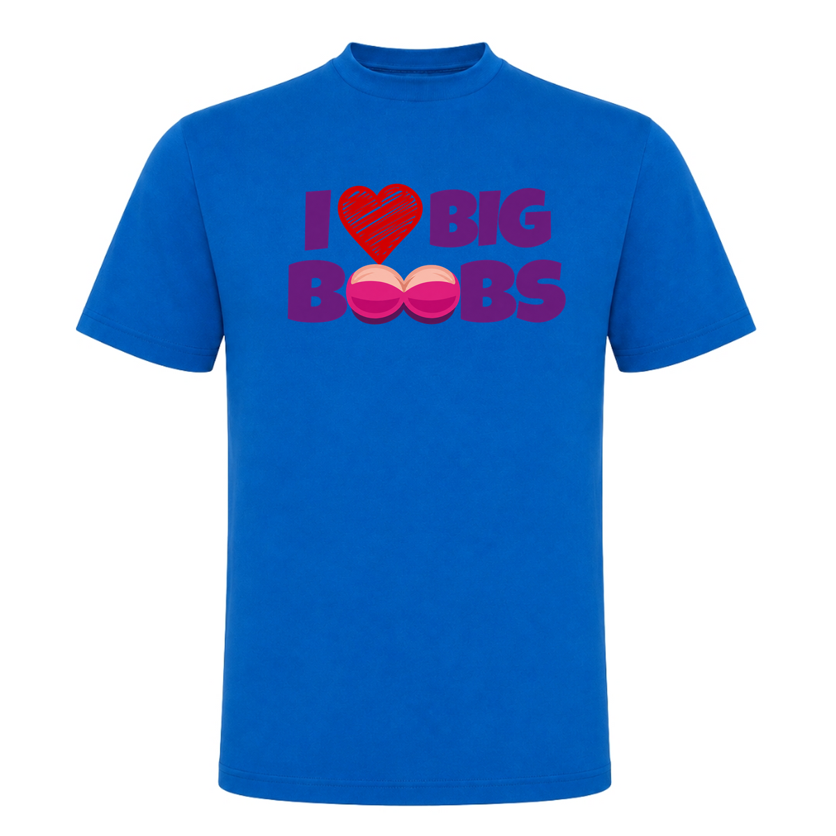 Unisex T-Shirt Big Boobs - Royal Blue 241