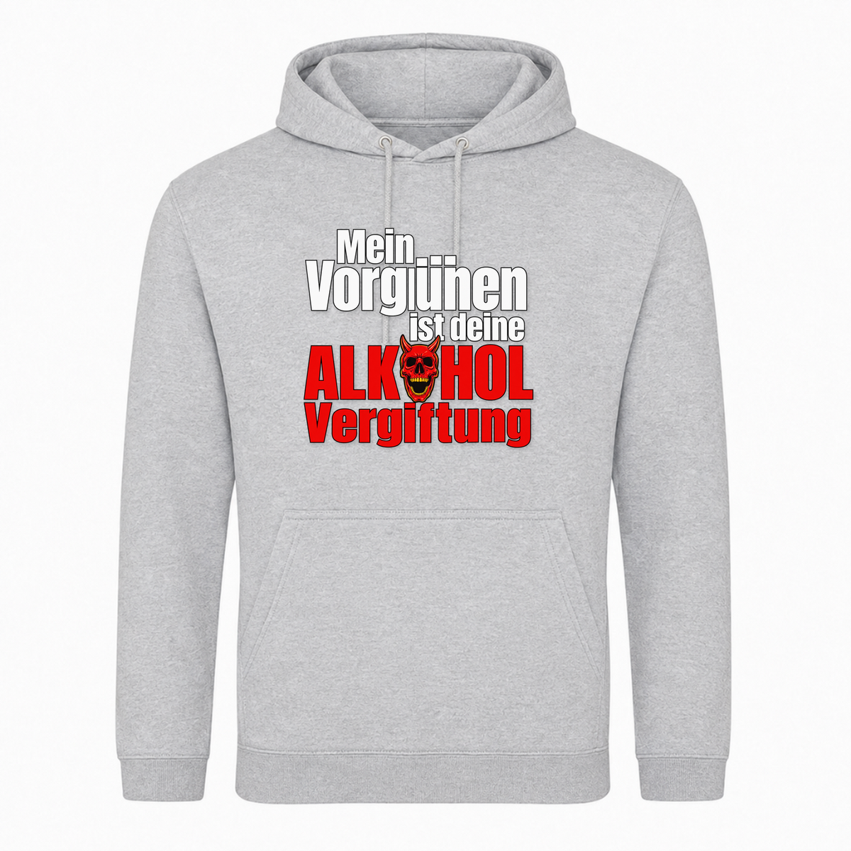 Alkoholvergiftung Unisex Hoodie -  Heather Grey