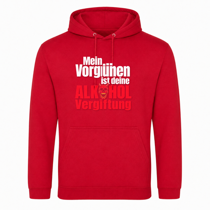 Alkoholvergiftung Unisex Hoodie - rot