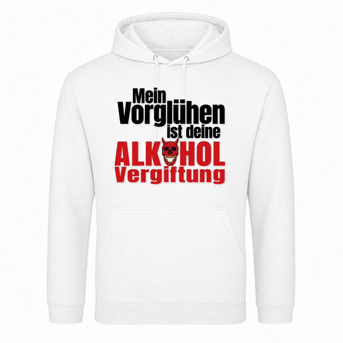 Alkoholvergiftung Unisex Hoodie - Weiß