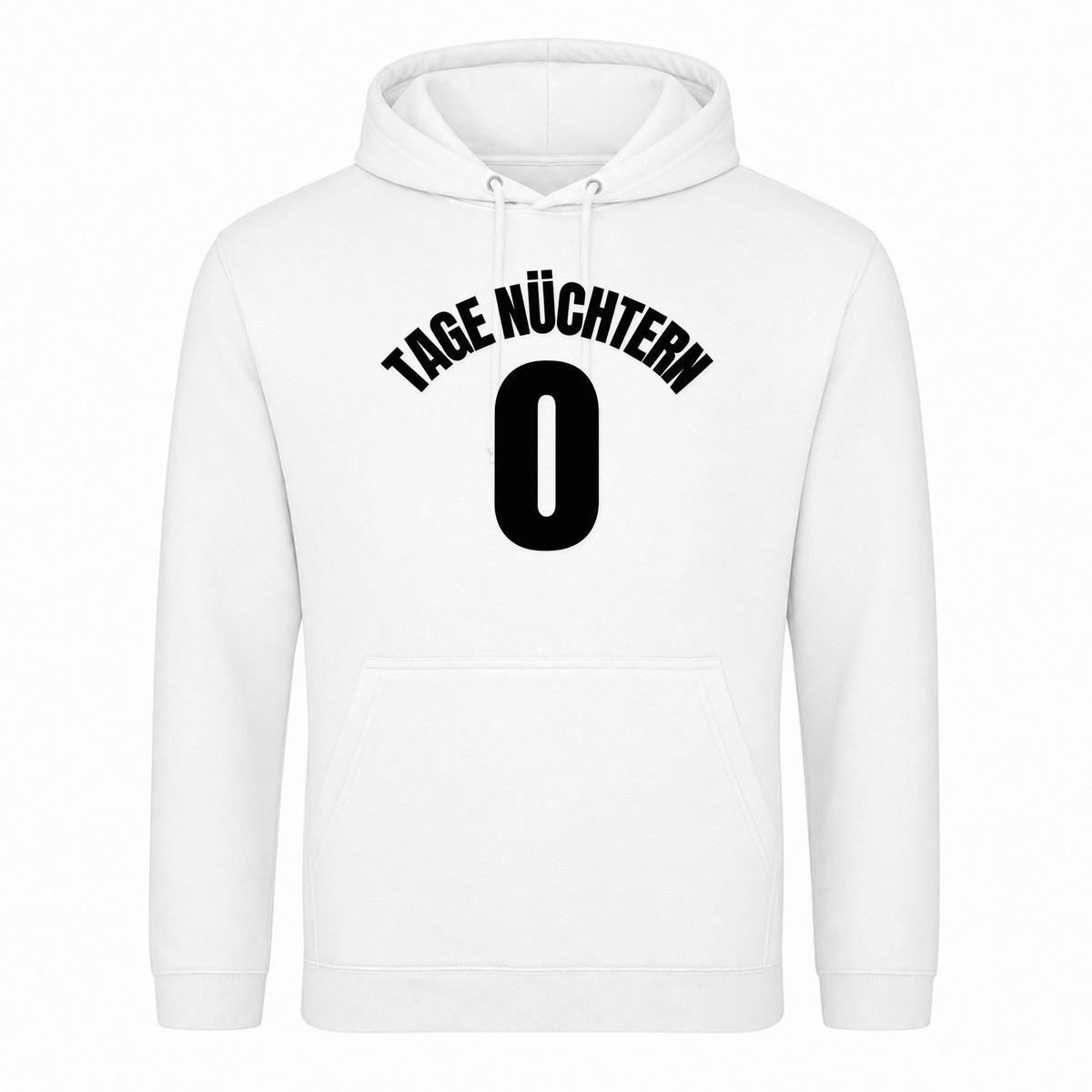 Unisex Hoodie Tage Nüchtern - Weiß