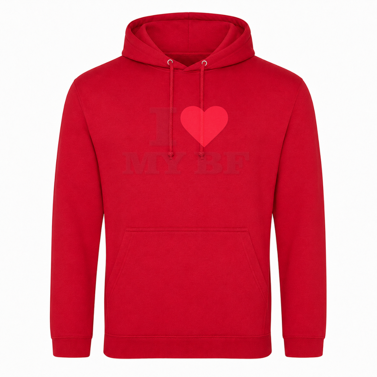 I ♥️  MY BF Unisex Hoodie - rot