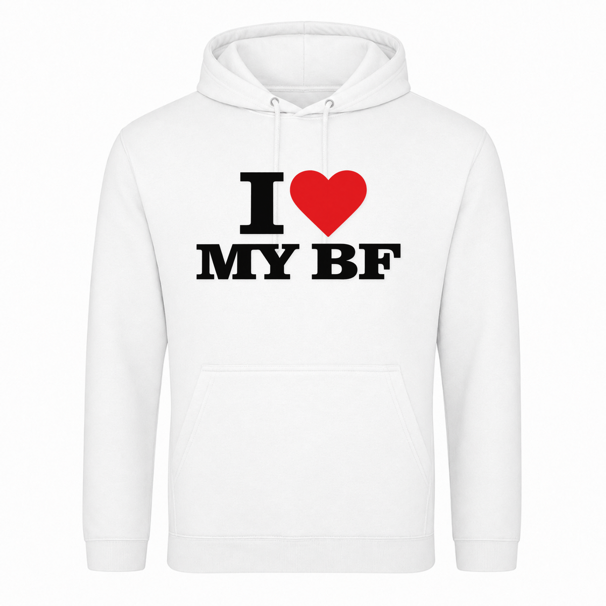 I ♥️  MY BF Unisex Hoodie - Weiß