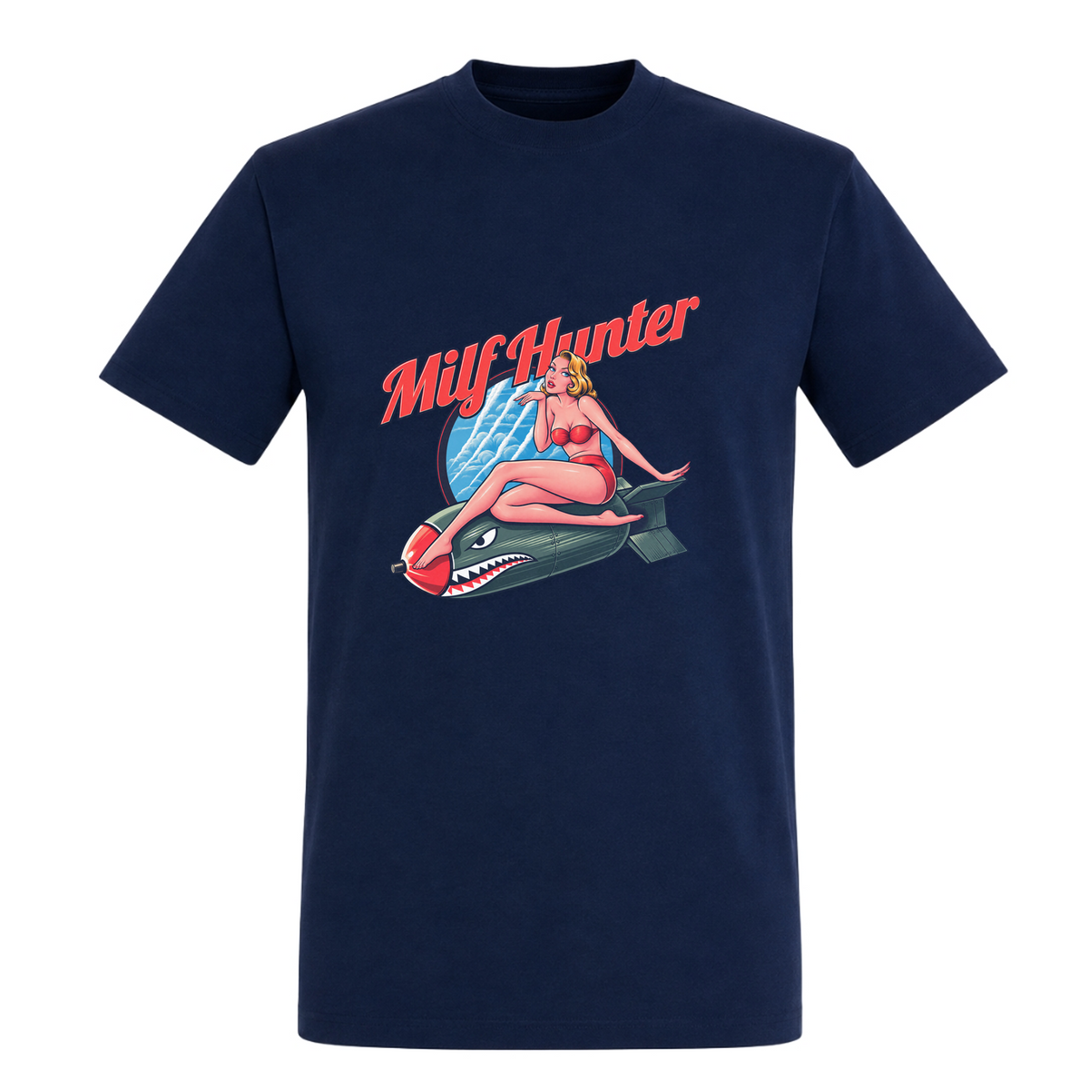 Unisex T-Shirt Milf Hunter - French Navy