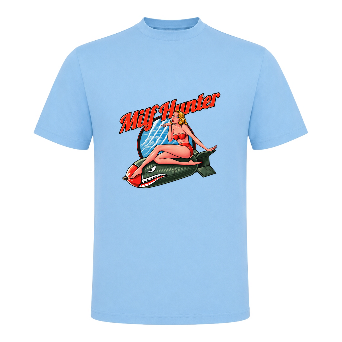 Unisex T-Shirt Milf Hunter - Sky Blue