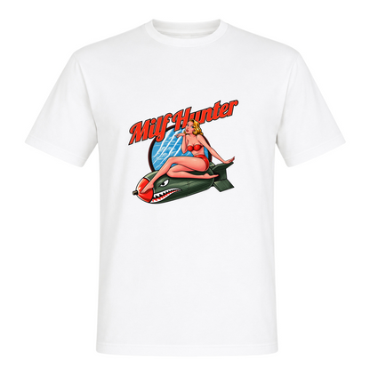 Unisex T-Shirt Milf Hunter - White