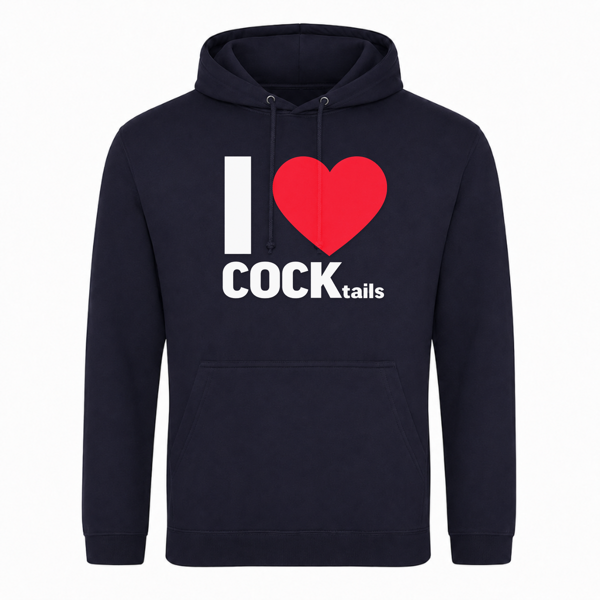 Unisex Hoodie I Love Cocktails - French Navy