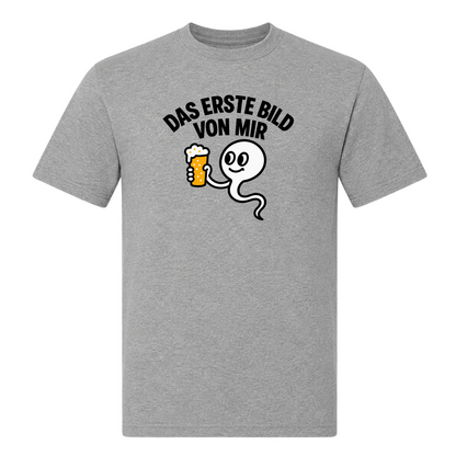 Unisex T-Shirt Das erste Bild von mir! - Grey Melange