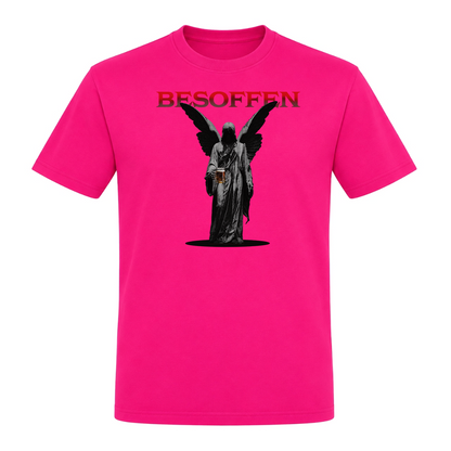Unisex T-Shirt Besoffen - Fuchsia