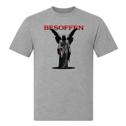 Unisex T-Shirt Besoffen - Grey Melange