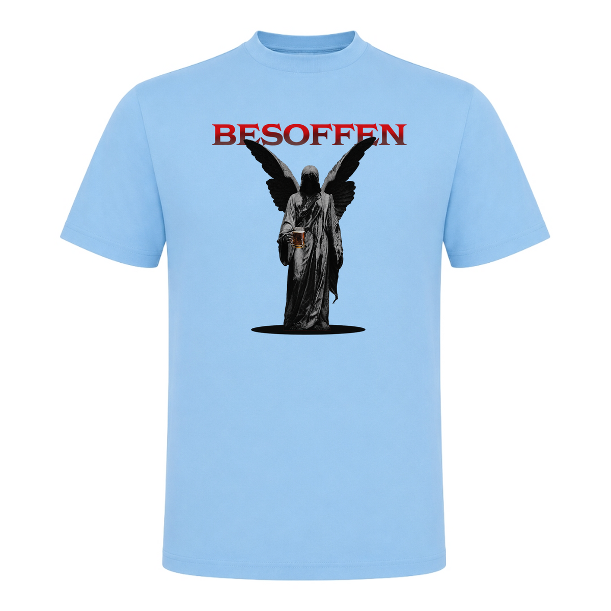 Unisex T-Shirt Besoffen - Sky Blue