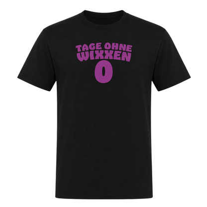 Unisex T-Shirt Tage ohne Wixxen - Deep Black