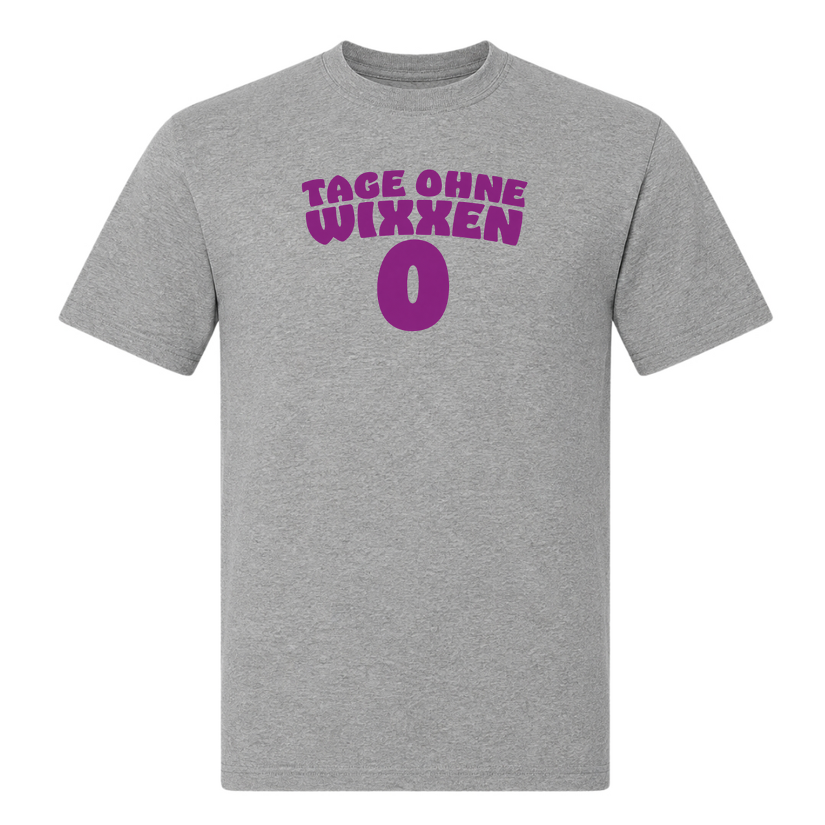 Unisex T-Shirt Tage ohne Wixxen - Grey Melange