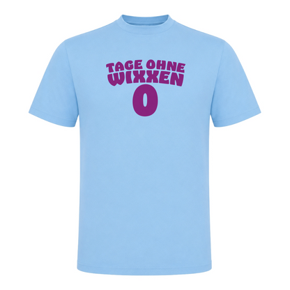 Unisex T-Shirt Tage ohne Wixxen - Sky Blue