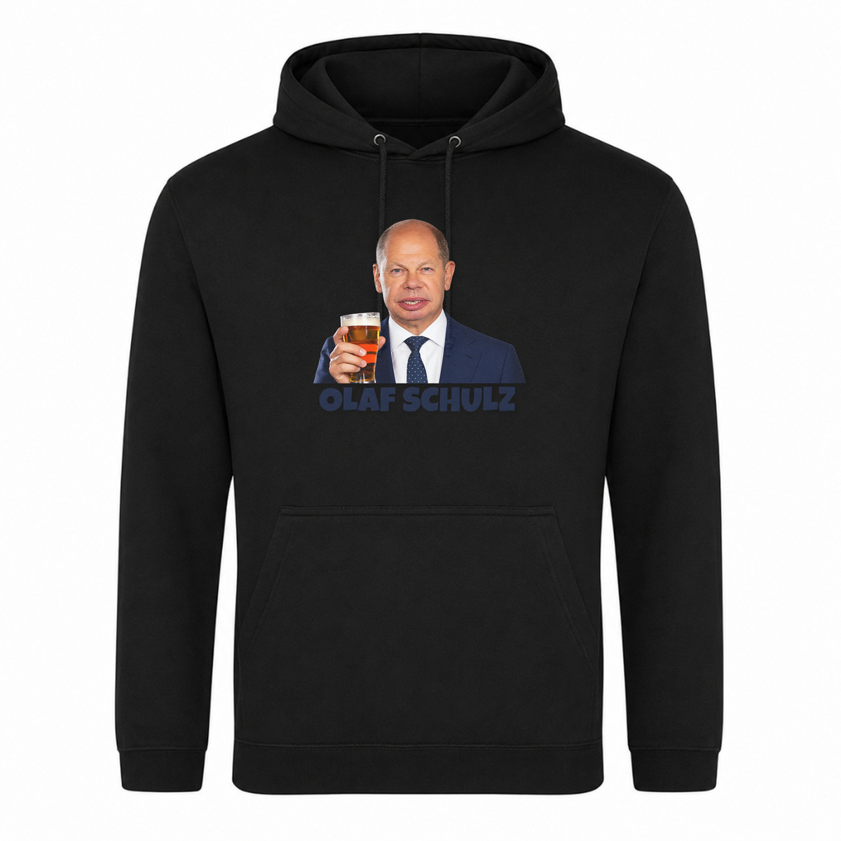 Unisex Hoodie Olaf Schulz - Schwarz