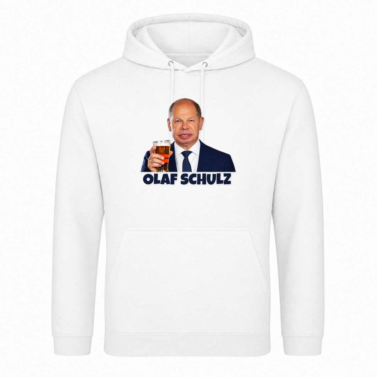 Unisex Hoodie Olaf Schulz - Weiß