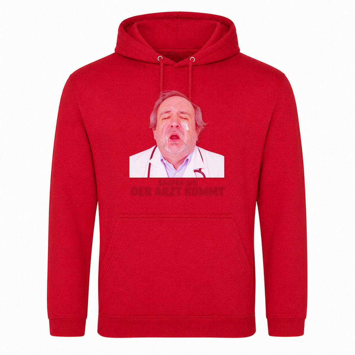 Unisex Hoodie Saufen bis der Arzt kommt - rot