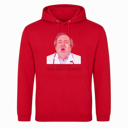 Unisex Hoodie Saufen bis der Arzt kommt - rot