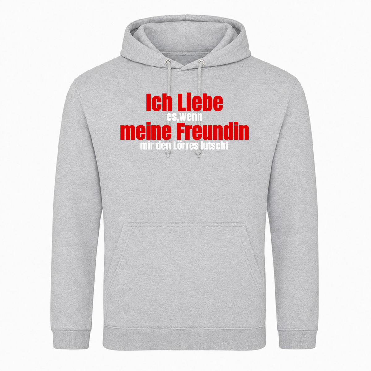 Unisex Hoodie Ich Liebe meine Freundin -  Heather Grey