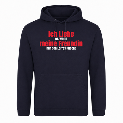 Unisex Hoodie Ich Liebe meine Freundin - French Navy