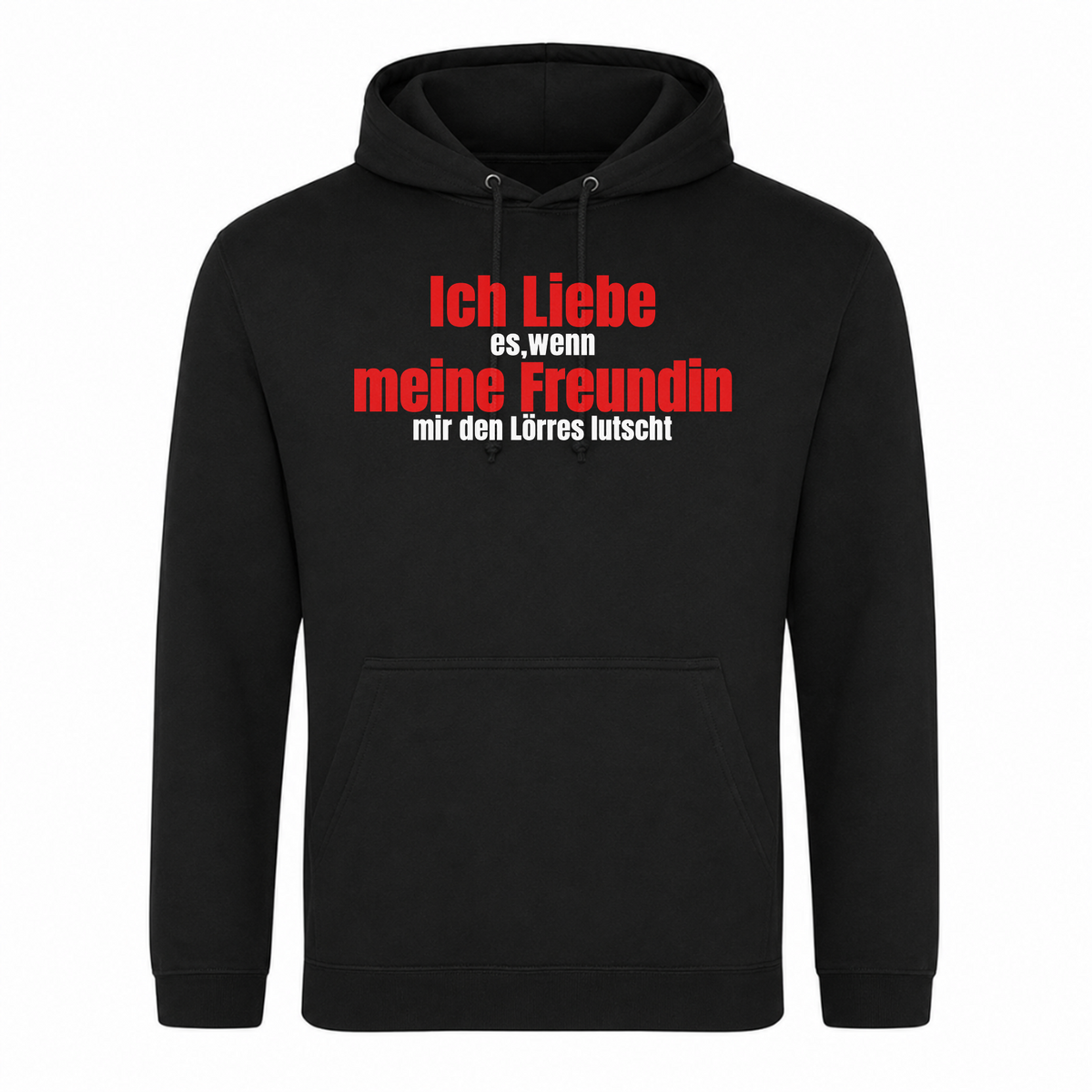 Unisex Hoodie Ich Liebe meine Freundin - Schwarz