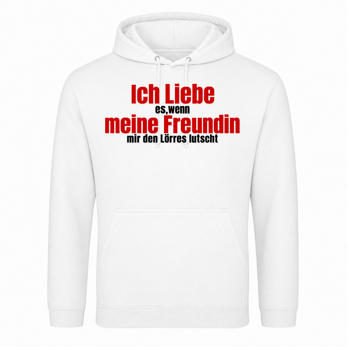 Unisex Hoodie Ich Liebe meine Freundin - Weiß