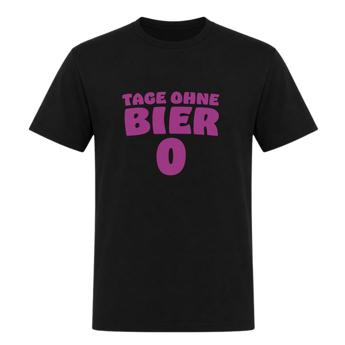 Unisex T-Shirt Tage ohne Bier - Deep Black