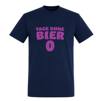 Unisex T-Shirt Tage ohne Bier - French Navy